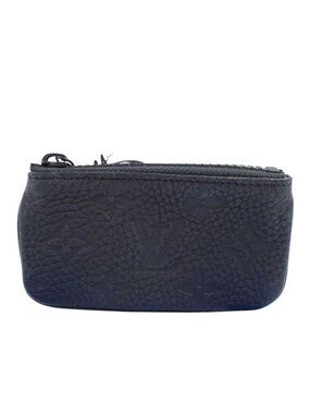 Louis Vuitton Coin Case Pochette Cles Virgil Abloh Black Taurillon Leather